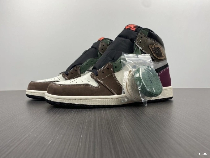 Bmlin Shoes Hand Jordan High Air OG 1 Crafted DH3097-001 0815